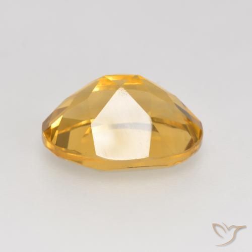 Citrine Gemstone in 11 x 9 mm (calibrated) Size for Sale, Citrine Stone in Medium Gold Color