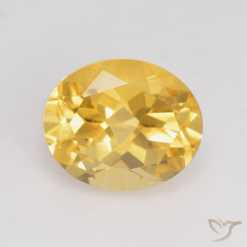 3.56ct Natural Bright Gold Citrine, Oval, VVS-VS