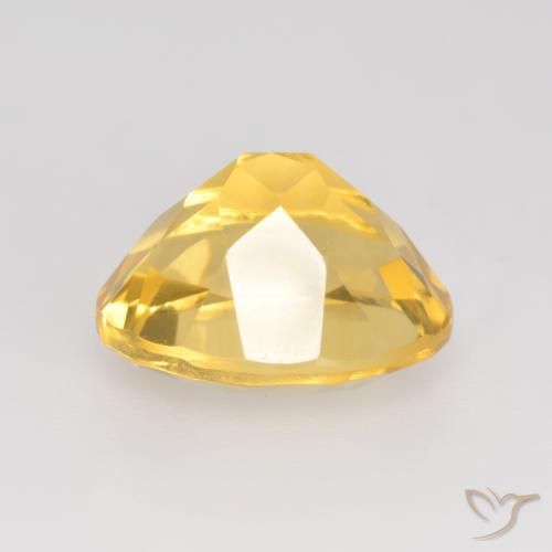 Citrine Gemstone in 11 x 9 mm (calibrated) Size for Sale, Citrine Stone in Bright Gold Color