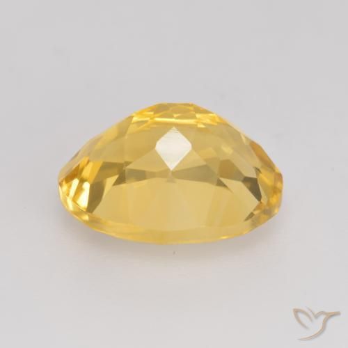 Citrine Gemstone in 11 x 9 mm (calibrated) Size for Sale, Citrine Stone in Bright Gold Color
