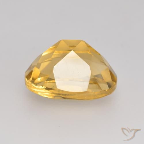 Citrine Gemstone in 11 x 9 mm (calibrated) Size for Sale, Citrine Stone in Medium Gold Color