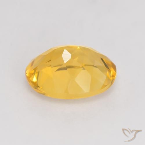 Citrine Gemstone in 11 x 9 mm (calibrated) Size for Sale, Citrine Stone in Bright Gold Color