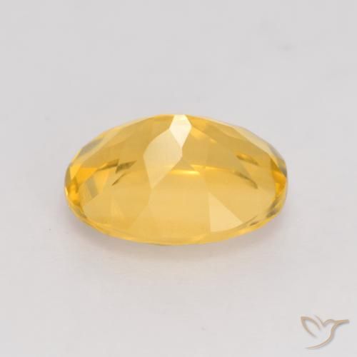 Citrine Gemstone in 11 x 9 mm (calibrated) Size for Sale, Citrine Stone in Medium Gold Color