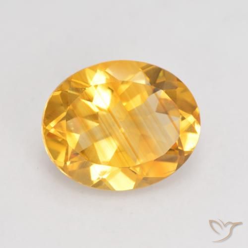 3.11ct Natural Deep Golden Orange Citrine, Oval, VVS-VS