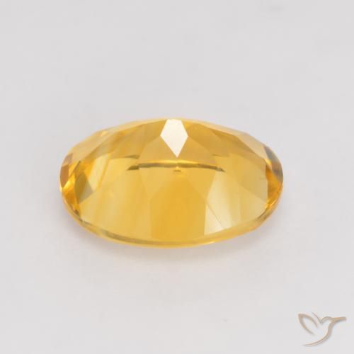 Citrine Gemstone in 11 x 9 mm (calibrated) Size for Sale, Citrine Stone in Deep Golden Orange Color