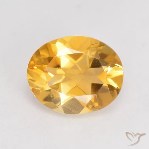 3.25ct Natural Dark Golden Citrine, Oval, VVS-VS