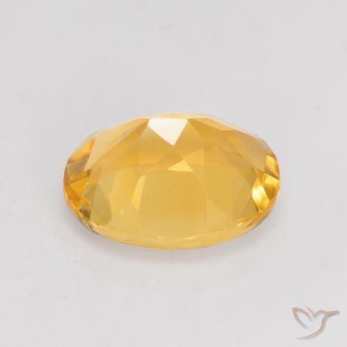 Citrine Gemstone in 11 x 9 mm (calibrated) Size for Sale, Citrine Stone in Dark Golden Color