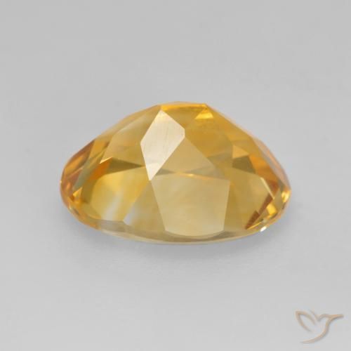 Citrine Gemstone in 11 x 9 mm (calibrated) Size for Sale, Citrine Stone in Deep Golden Orange Color