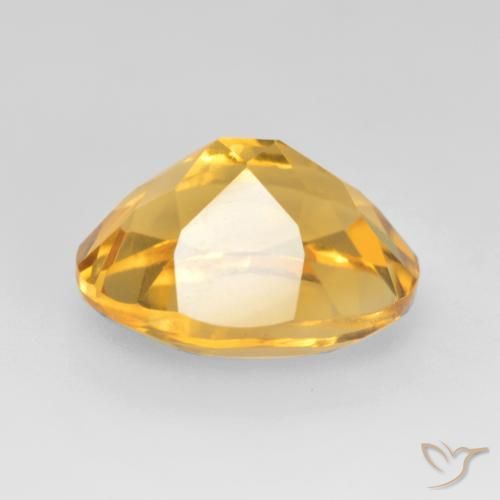 Citrine Gemstone in 11 x 9 mm (calibrated) Size for Sale, Citrine Stone in Bright Gold Color