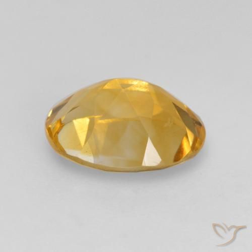 Citrine Gemstone in 9 x 7 mm (calibrated) Size for Sale, Citrine Stone in Deep Golden Orange Color
