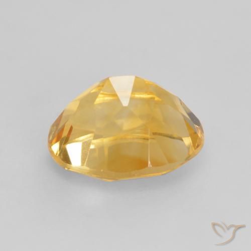 Citrine Gemstone in 9 x 7 mm (calibrated) Size for Sale, Citrine Stone in Medium Gold Color