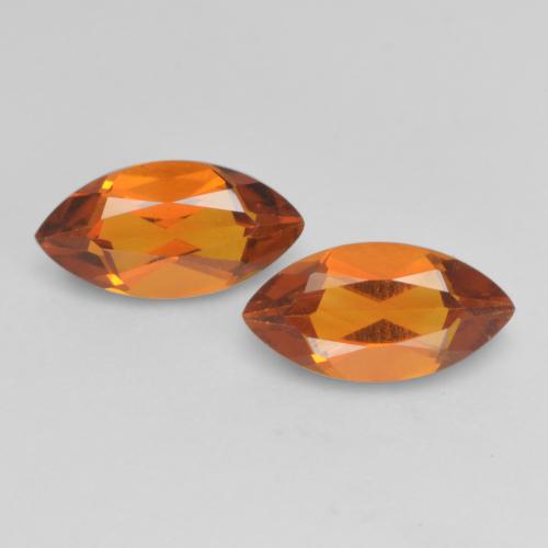 Medium Orange Citrine Gem - 0.5ct Marquise Facet (ID: 537869)