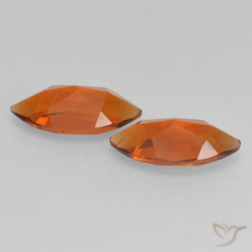 Citrine Gemstones in 8 x 4.2 mm Size for Sale, Citrine Stones in Deep Orange Color