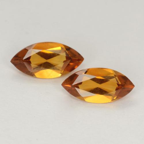 ゴールドブラウン シトリン 宝石 - 0.5ct マーキーズファセット (ID: 538296)