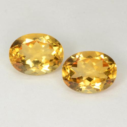 Medium Golden Citrine Gem - 1.6ct Oval Facet (ID: 539038)