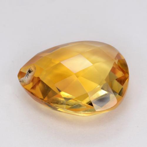 Citrine Gemstone in 12 x 10 mm (calibrated) Size for Sale, Citrine Stone in Orange-Gold Color