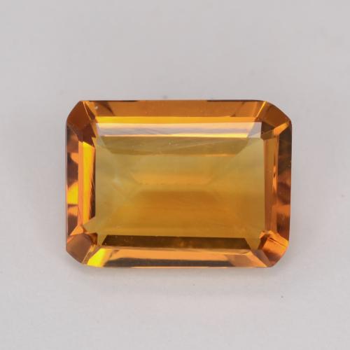 Dark Orange Цитрин Камень - 1.1ct Фасетный Октагон (ID: 541521)