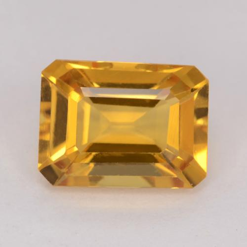 Orange-Gold Citrine Gem - 1.4ct Octagon Facet (ID: 541522)