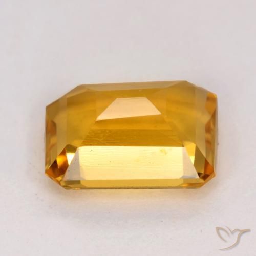 Citrine Gemstone in 8 x 6 mm (calibrated) Size for Sale, Citrine Stone in Orange-Gold Color