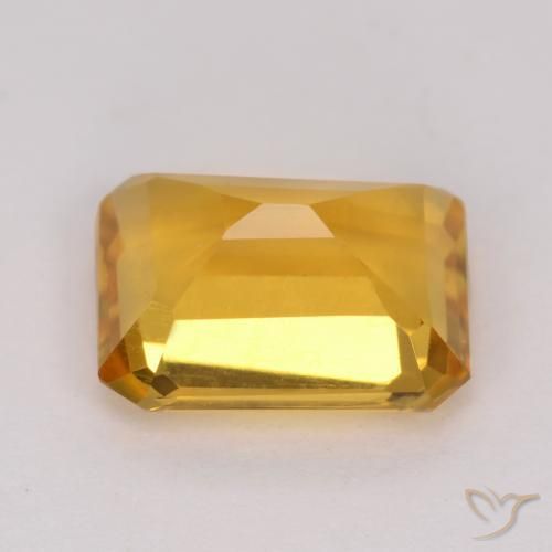 Citrine Gemstone in 8 x 6 mm (calibrated) Size for Sale, Citrine Stone in Orange-Gold Color