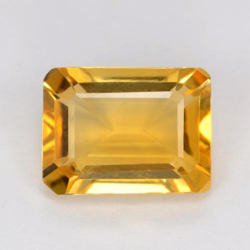 Dorado naranja Citrina Gema - 1.3ct Forma octagonal (ID: 541603)