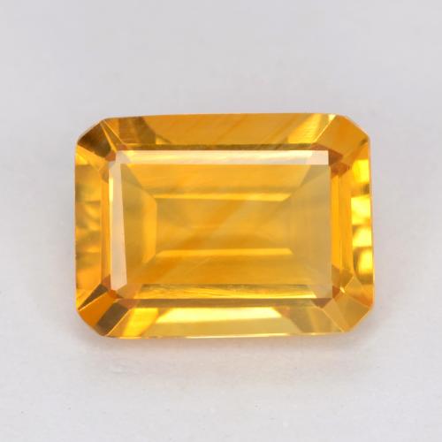 ミディアムゴールデン シトリン 宝石 - 1.4ct 八角形ファセット (ID: 541604)