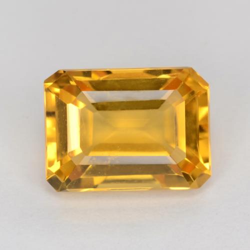 Deep Golden Orange Цитрин Камень - 1.4ct Фасетный Октагон (ID: 541611)