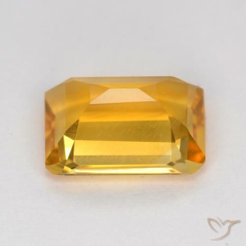 Citrine Gemstone in 8 x 6 mm (calibrated) Size for Sale, Citrine Stone in Deep Golden Orange Color
