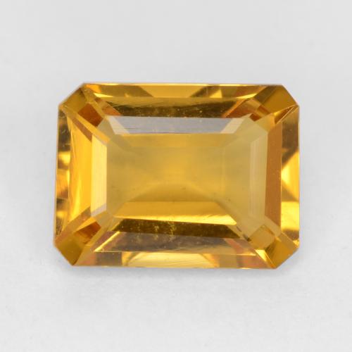 Dark Golden Citrino Gem - 1.4ct Sfaccettatura ottagonale (ID: 541839)