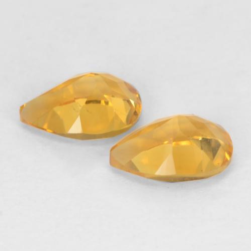 Citrine Gemstones in 7 x 5 mm (calibrated) Size for Sale, Citrine Stones in Dark Golden Color