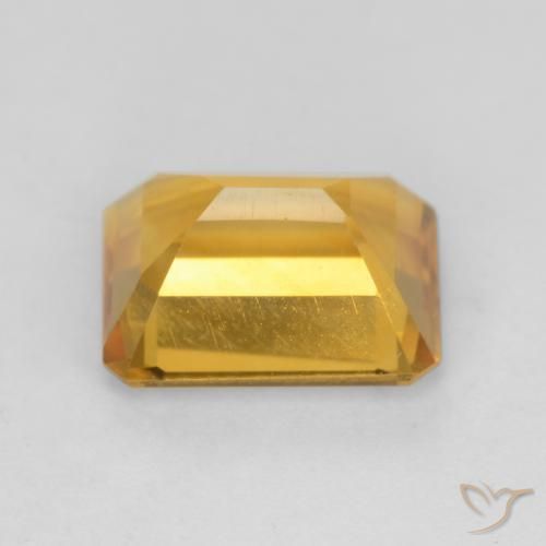 Citrine Gemstone in 8 x 6 mm (calibrated) Size for Sale, Citrine Stone in Orange-Gold Color