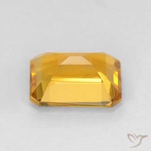 Citrine Gemstone in 8 x 6 mm (calibrated) Size for Sale, Citrine Stone in Deep Golden Orange Color