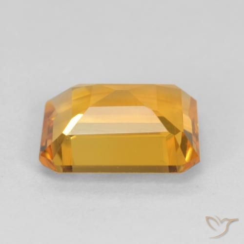 Citrine Gemstone in 8 x 6 mm (calibrated) Size for Sale, Citrine Stone in Medium Orange Color
