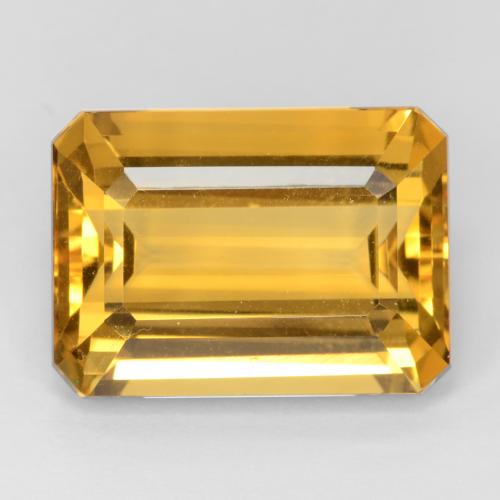 Dark Golden Citrino Gem - 15.4ct Sfaccettatura ottagonale (ID: 543673)