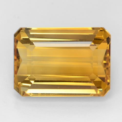 Deep Golden Orange Citrine Gem - 17.6ct Octagon Facet (ID: 543674)