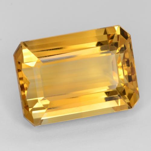 Dark Golden Citrine Gem - 16.1ct Octagon Facet (ID: 543677)