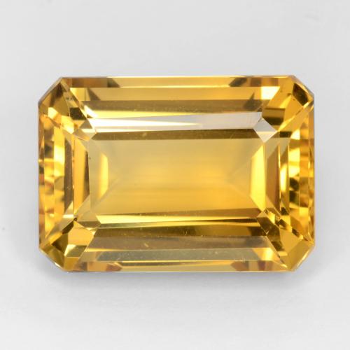 Deep Gold Citrine Gem - 16.2ct Octagon Facet (ID: 543678)