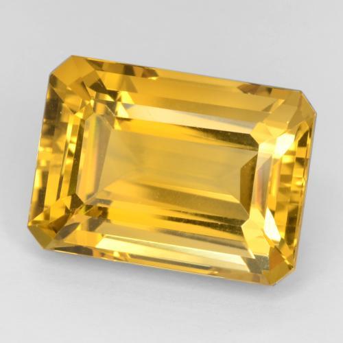 Golden Citrine Gem - 16.8ct Octagon Facet (ID: 543681)