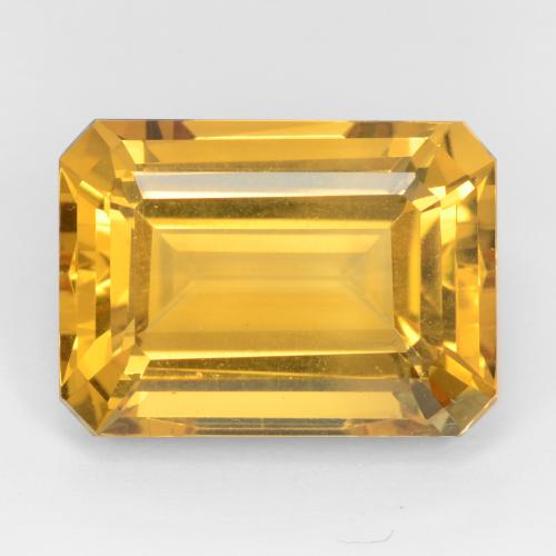 Deep Golden Orange Citrino Gem - 16.1ct Sfaccettatura ottagonale (ID: 543682)