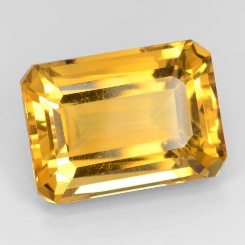 17.53 ct Golden Citrine Stone, Natural Citrine in Octagon Facet Shape for Sale