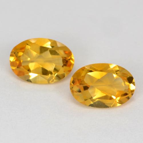 Dark Golden Цитрин Камень - 0.4ct Фасетный Овал (ID: 543715)