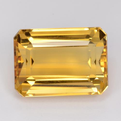 Deep Golden Orange Citrine Gem - 18ct Octagon Facet (ID: 543806)