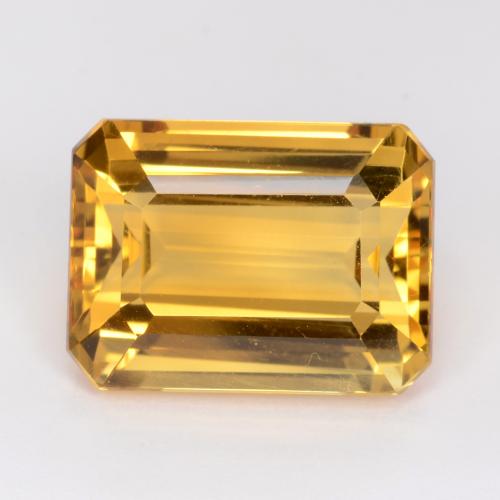 Deep Gold Citrine Gem - 12.2ct Octagon Facet (ID: 543808)