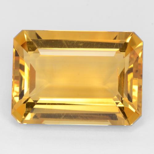 Dark Golden Citrino Gem - 14.5ct Sfaccettatura ottagonale (ID: 543819)
