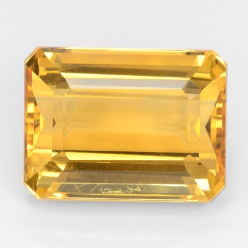 Naranja dorado intenso Citrina Gema - 14.3ct Forma octagonal (ID: 543829)
