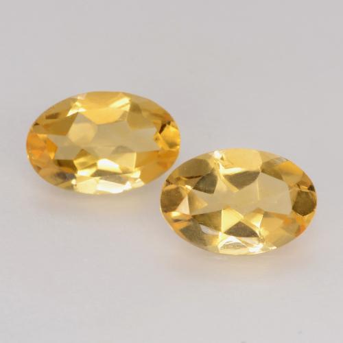 Bright Gold Citrine Gem - 0.4ct Oval Facet (ID: 543993)