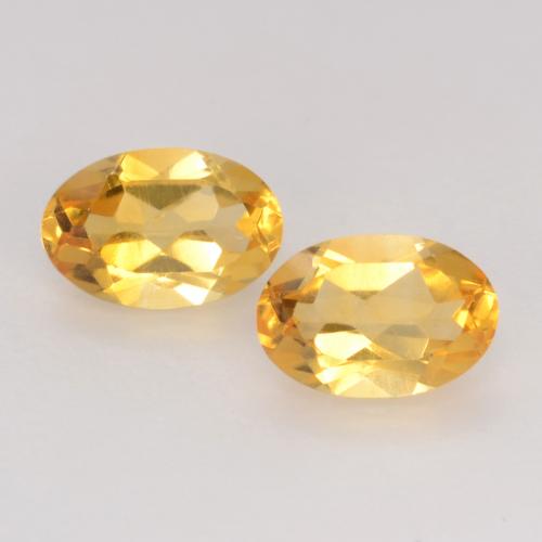 Medium Golden Citrine Gem - 0.4ct Oval Facet (ID: 543994)