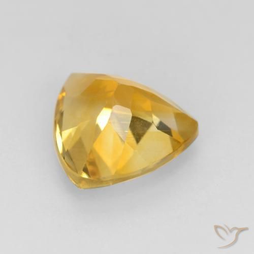Citrine Gemstone in 8 x 8 mm (calibrated) Size for Sale, Citrine Stone in Medium Gold Color