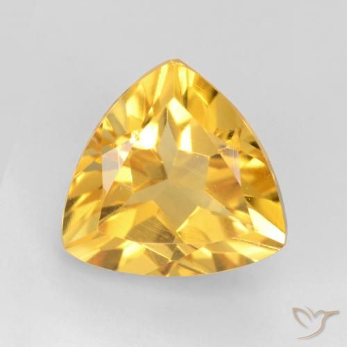 1.83ct Natural Bright Gold Citrine, Trillion, VVS-VS