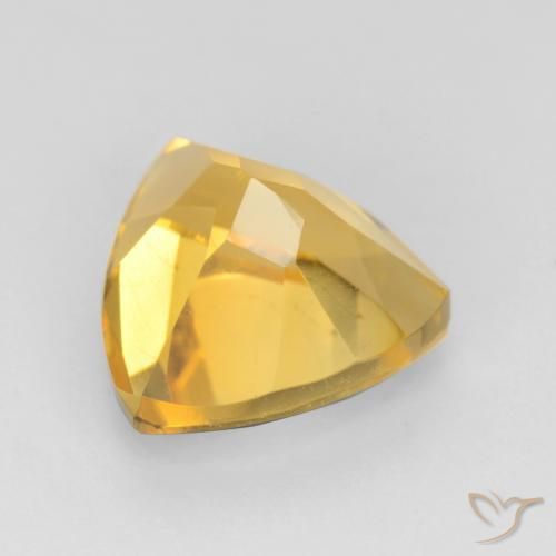 Citrine Gemstone in 8 x 8 mm (calibrated) Size for Sale, Citrine Stone in Bright Gold Color